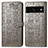 Custodia Portafoglio In Pelle Fantasia Modello Cover con Supporto S03D per Google Pixel 7 Pro 5G Grigio