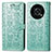 Custodia Portafoglio In Pelle Fantasia Modello Cover con Supporto S03D per Huawei Enjoy 50 Pro Verde