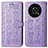 Custodia Portafoglio In Pelle Fantasia Modello Cover con Supporto S03D per Huawei Enjoy 50 Pro Viola