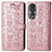 Custodia Portafoglio In Pelle Fantasia Modello Cover con Supporto S03D per Huawei Honor 80 5G