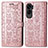 Custodia Portafoglio In Pelle Fantasia Modello Cover con Supporto S03D per Huawei Honor 90 Lite 5G