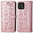 Custodia Portafoglio In Pelle Fantasia Modello Cover con Supporto S03D per Huawei Honor X30i Oro Rosa