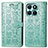 Custodia Portafoglio In Pelle Fantasia Modello Cover con Supporto S03D per Huawei Honor X6a Verde