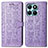 Custodia Portafoglio In Pelle Fantasia Modello Cover con Supporto S03D per Huawei Honor X6a Viola