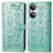 Custodia Portafoglio In Pelle Fantasia Modello Cover con Supporto S03D per Huawei Honor X7 Verde