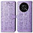 Custodia Portafoglio In Pelle Fantasia Modello Cover con Supporto S03D per Huawei Honor X9 5G Viola