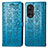 Custodia Portafoglio In Pelle Fantasia Modello Cover con Supporto S03D per Huawei Nova 9 Pro Blu