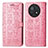 Custodia Portafoglio In Pelle Fantasia Modello Cover con Supporto S03D per Huawei Nova Y91 Rosa