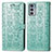 Custodia Portafoglio In Pelle Fantasia Modello Cover con Supporto S03D per Motorola Moto Edge 20 5G