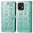 Custodia Portafoglio In Pelle Fantasia Modello Cover con Supporto S03D per Motorola Moto Edge 40 Pro 5G Verde