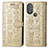 Custodia Portafoglio In Pelle Fantasia Modello Cover con Supporto S03D per Motorola Moto G Play Gen 2