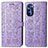 Custodia Portafoglio In Pelle Fantasia Modello Cover con Supporto S03D per Motorola Moto G Stylus (2022) 4G Viola