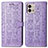 Custodia Portafoglio In Pelle Fantasia Modello Cover con Supporto S03D per Motorola Moto G Stylus (2023) 4G Viola