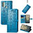 Custodia Portafoglio In Pelle Fantasia Modello Cover con Supporto S03D per Nokia C31