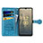 Custodia Portafoglio In Pelle Fantasia Modello Cover con Supporto S03D per Nokia C31