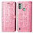 Custodia Portafoglio In Pelle Fantasia Modello Cover con Supporto S03D per Nokia C31