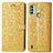 Custodia Portafoglio In Pelle Fantasia Modello Cover con Supporto S03D per Nokia C31