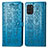 Custodia Portafoglio In Pelle Fantasia Modello Cover con Supporto S03D per Nokia G100 Blu