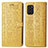 Custodia Portafoglio In Pelle Fantasia Modello Cover con Supporto S03D per Nokia G100 Giallo