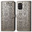 Custodia Portafoglio In Pelle Fantasia Modello Cover con Supporto S03D per Nokia G100 Grigio