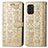 Custodia Portafoglio In Pelle Fantasia Modello Cover con Supporto S03D per Nokia G100 Oro