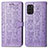 Custodia Portafoglio In Pelle Fantasia Modello Cover con Supporto S03D per Nokia G100 Viola