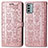 Custodia Portafoglio In Pelle Fantasia Modello Cover con Supporto S03D per Nokia G22