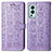 Custodia Portafoglio In Pelle Fantasia Modello Cover con Supporto S03D per OnePlus Nord 2 5G Viola