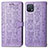 Custodia Portafoglio In Pelle Fantasia Modello Cover con Supporto S03D per Oppo A16e Viola