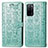 Custodia Portafoglio In Pelle Fantasia Modello Cover con Supporto S03D per Oppo A55 5G Verde