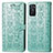 Custodia Portafoglio In Pelle Fantasia Modello Cover con Supporto S03D per Oppo A55S 5G Verde