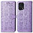 Custodia Portafoglio In Pelle Fantasia Modello Cover con Supporto S03D per Oppo Find X5 Pro 5G Viola