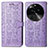 Custodia Portafoglio In Pelle Fantasia Modello Cover con Supporto S03D per Oppo Find X6 5G Viola