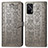 Custodia Portafoglio In Pelle Fantasia Modello Cover con Supporto S03D per Realme GT Neo 2T 5G Grigio