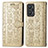 Custodia Portafoglio In Pelle Fantasia Modello Cover con Supporto S03D per Realme GT Neo 3T 5G Oro