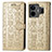 Custodia Portafoglio In Pelle Fantasia Modello Cover con Supporto S03D per Realme GT Neo6 5G Oro