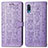 Custodia Portafoglio In Pelle Fantasia Modello Cover con Supporto S03D per Samsung Galaxy A02