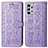 Custodia Portafoglio In Pelle Fantasia Modello Cover con Supporto S03D per Samsung Galaxy A13 4G Viola