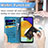 Custodia Portafoglio In Pelle Fantasia Modello Cover con Supporto S03D per Samsung Galaxy A13 5G