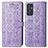 Custodia Portafoglio In Pelle Fantasia Modello Cover con Supporto S03D per Samsung Galaxy A15 4G Viola