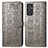 Custodia Portafoglio In Pelle Fantasia Modello Cover con Supporto S03D per Samsung Galaxy A15 LTE Grigio