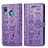 Custodia Portafoglio In Pelle Fantasia Modello Cover con Supporto S03D per Samsung Galaxy A20 Viola