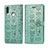 Custodia Portafoglio In Pelle Fantasia Modello Cover con Supporto S03D per Samsung Galaxy A20s Verde