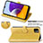 Custodia Portafoglio In Pelle Fantasia Modello Cover con Supporto S03D per Samsung Galaxy A22 5G