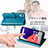 Custodia Portafoglio In Pelle Fantasia Modello Cover con Supporto S03D per Samsung Galaxy A22 5G SC-56B