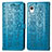 Custodia Portafoglio In Pelle Fantasia Modello Cover con Supporto S03D per Samsung Galaxy A22 5G SC-56B Blu