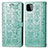 Custodia Portafoglio In Pelle Fantasia Modello Cover con Supporto S03D per Samsung Galaxy A22 5G Verde