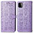 Custodia Portafoglio In Pelle Fantasia Modello Cover con Supporto S03D per Samsung Galaxy A22s 5G Viola