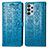 Custodia Portafoglio In Pelle Fantasia Modello Cover con Supporto S03D per Samsung Galaxy A23 4G Blu