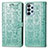 Custodia Portafoglio In Pelle Fantasia Modello Cover con Supporto S03D per Samsung Galaxy A23 4G Verde